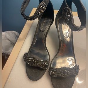 Antonio Melani short embellished sandal heels